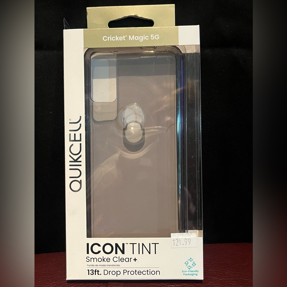 Cricket Magic 5g Clear Smoke Phone Case Icon Tint